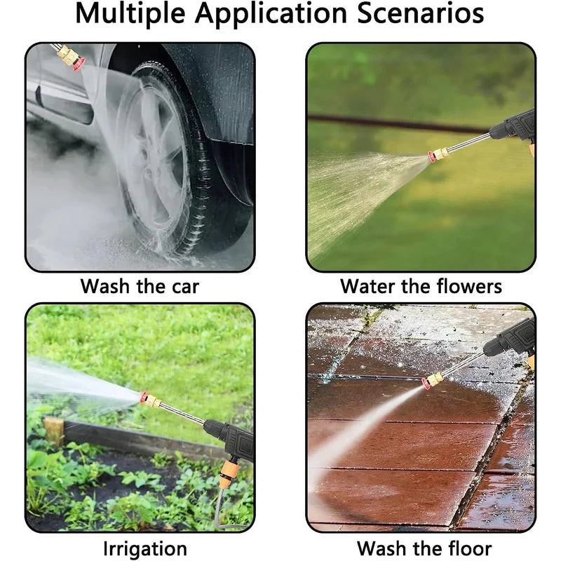 48V Car Washer Gun, Water Spray Gun, Car washing Kit
