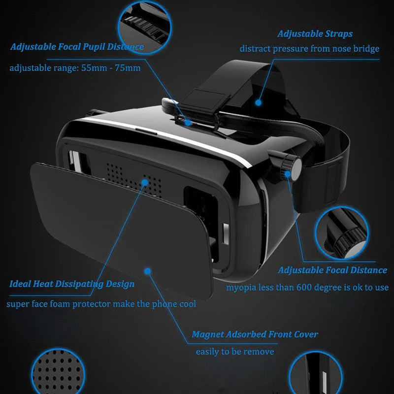 VR Shinecon Pro Virtual Reality 3D Glasses Headset